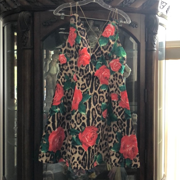 GIRLY & FLIRTY CORAL, MINT & LEOPARD DRESS - Picture 5 of 7